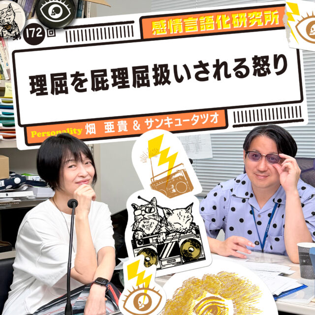 感情言語化研究所 172回 理屈を屁理屈扱いされる怒り