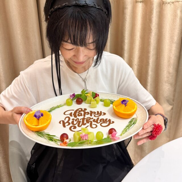 誕生日のプレート